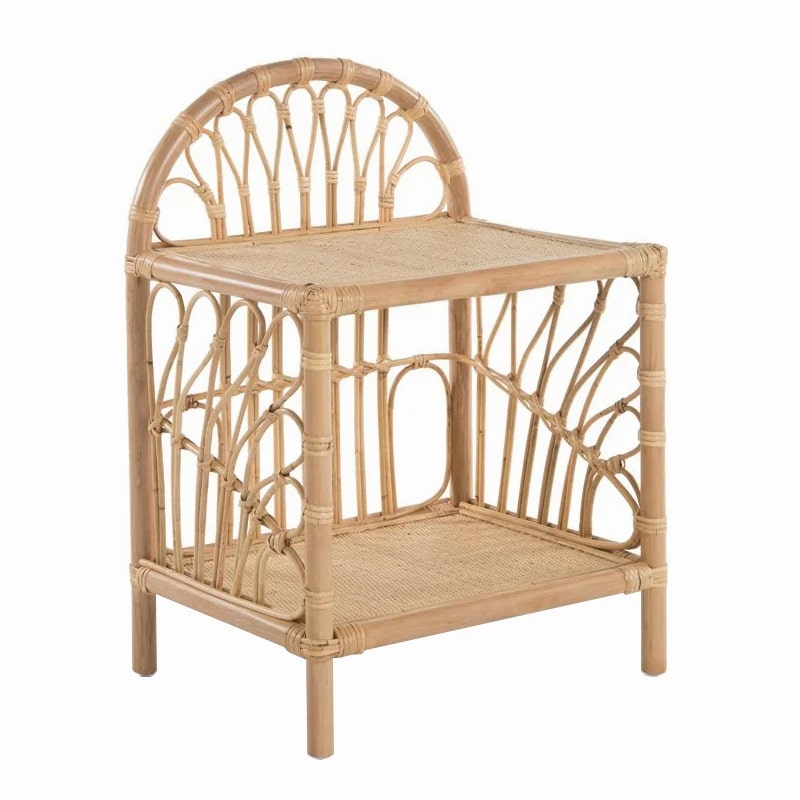 Étagère rotin chic et élégante au style japonais