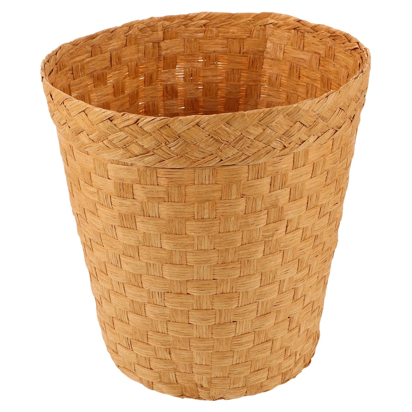 Poubelle effet rotin tissée à la main polyvalente