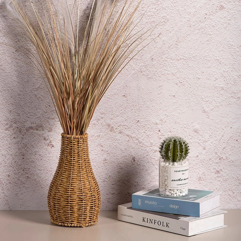 Vase effet rotin au design élégant