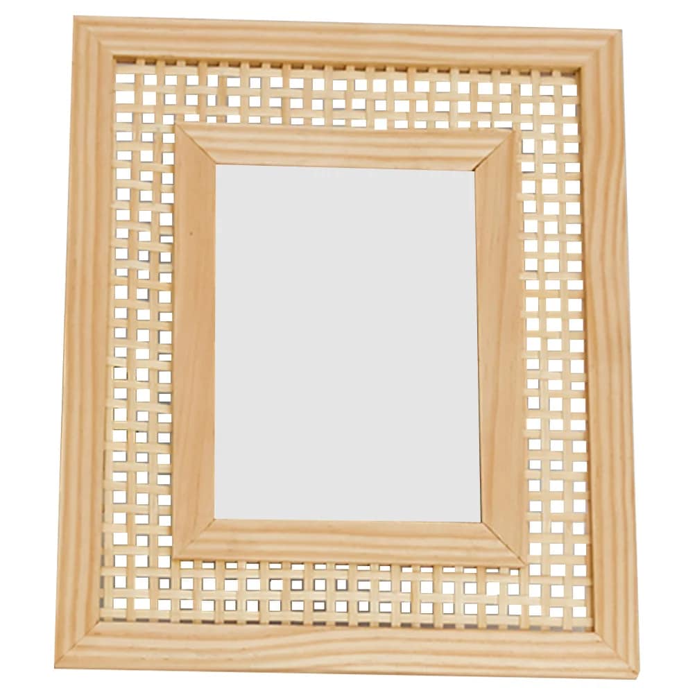 Cadre rotin rectangulaire de style vintage