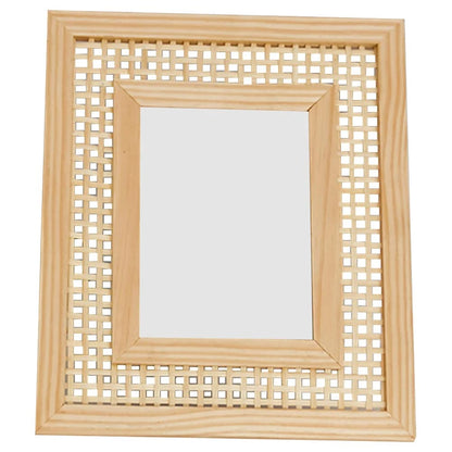 Cadre rotin rectangulaire de style vintage