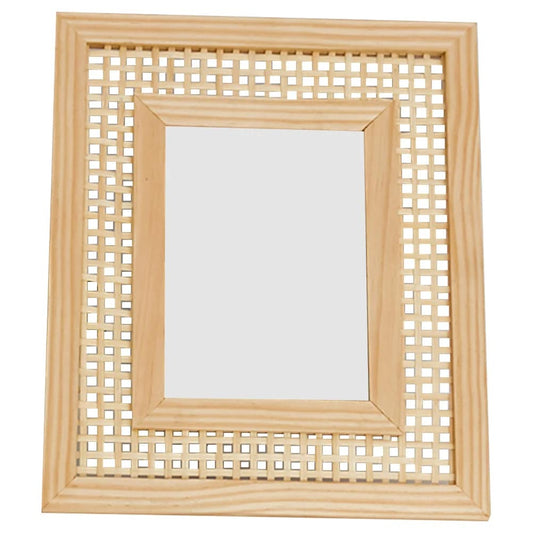 Cadre rotin rectangulaire de style vintage