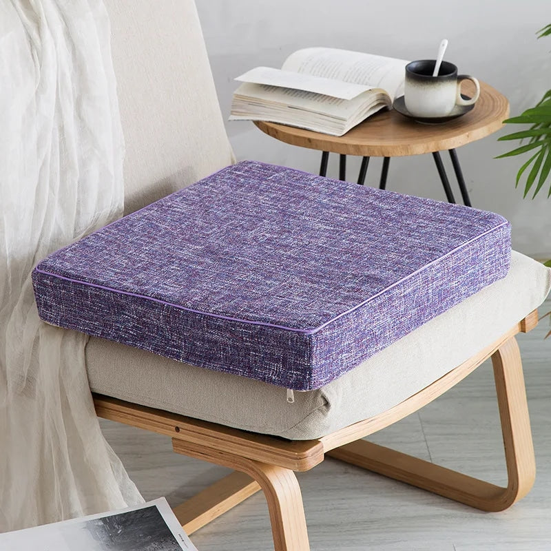 Coussin fauteuil rotin carré et épais
