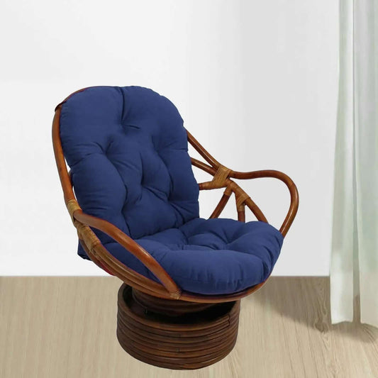 Coussin fauteuil rotin classe avec dossier