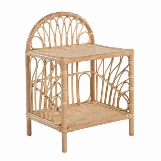 Étagère rotin chic et élégante au style japonais