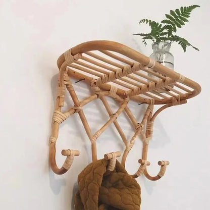 Étagère rotin élégante et multifonctionnelle