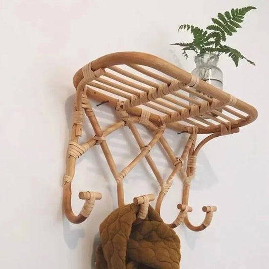 Étagère rotin élégante et multifonctionnelle