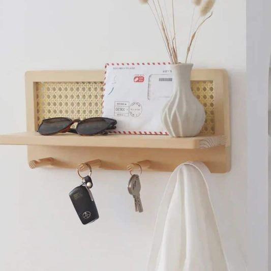 Étagère rotin pratique et polyvalente