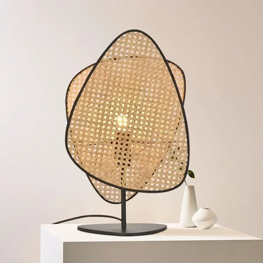 Lampe de chevet rotin originale au style japonais