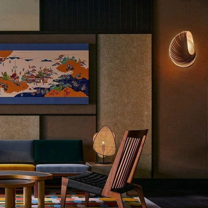 Lampe de chevet rotin originale au style japonais