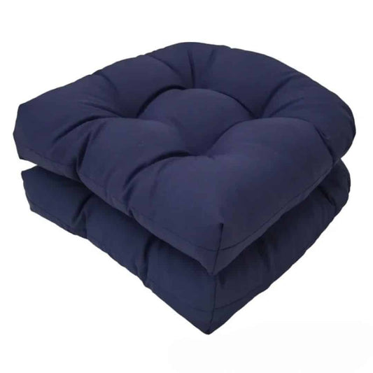 Lot de 2 coussins fauteuil rotin carrés et confortables