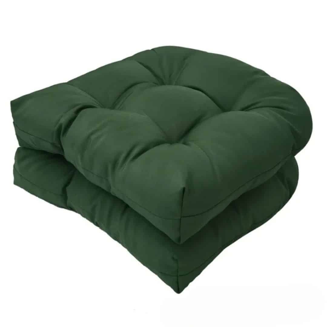 Lot de 2 coussins fauteuil rotin carrés et confortables