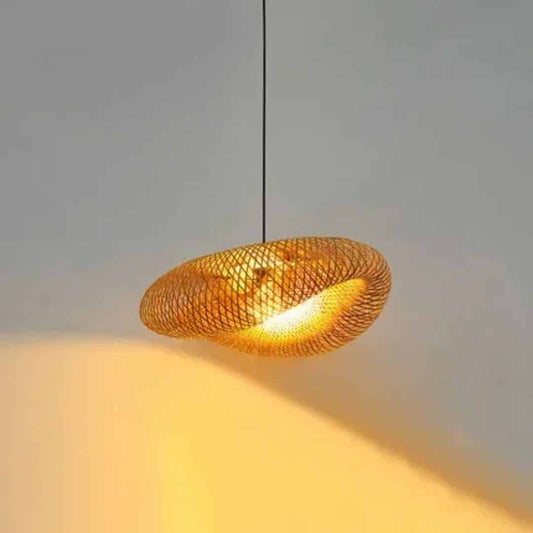 Lustre rotin décoratif de style asiatique