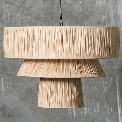 Lustre rotin original de style japonais