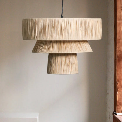 Lustre rotin original de style japonais