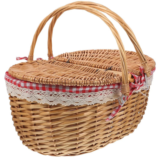 Panier effet rotin chic et raffiné