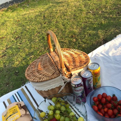 Panier effet rotin pratique et élégant