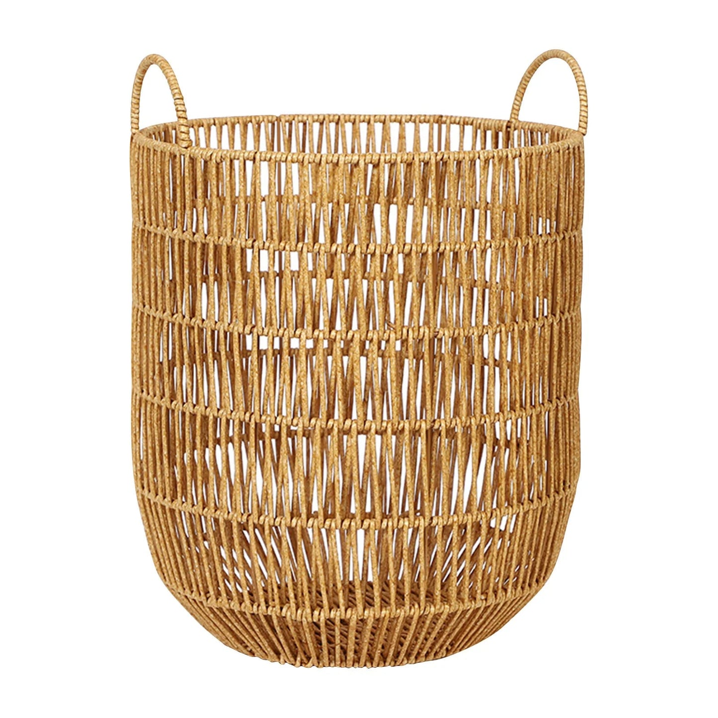 Panier à linge effet rotin élégant et raffiné