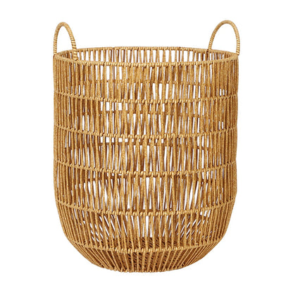 Panier à linge effet rotin élégant et raffiné