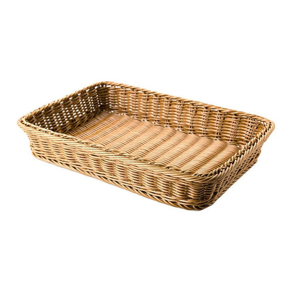 Panier rotin rectangulaire polyvalent et pratique