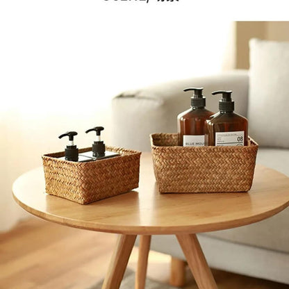 Panier rotin élégant et rectangulaire
