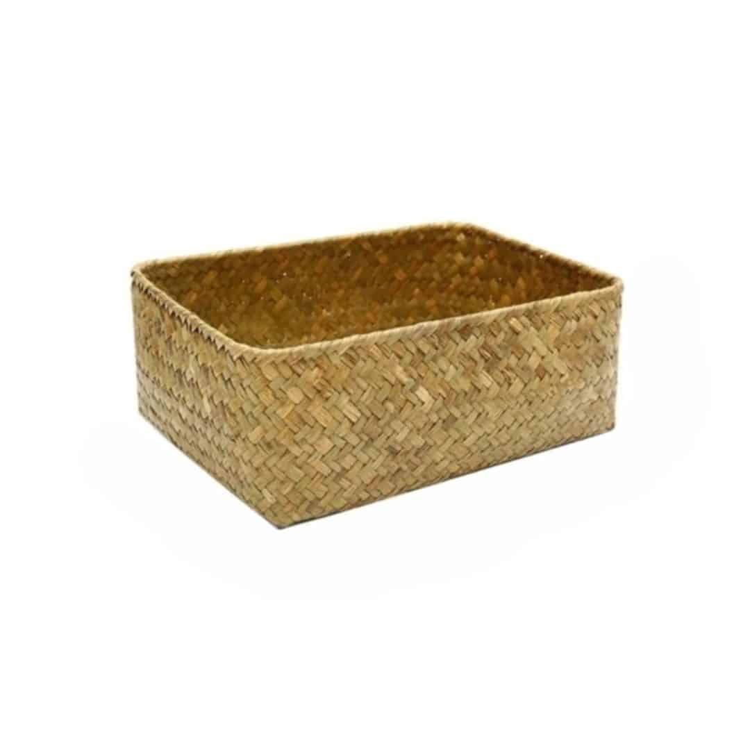 Panier rotin élégant et rectangulaire