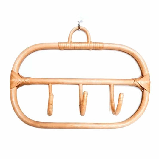 Porte manteau rotin de style nordique