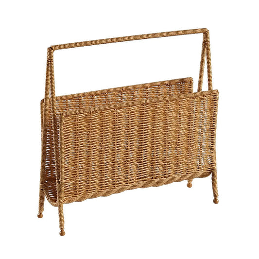 Porte revue rotin polyvalent avec pieds