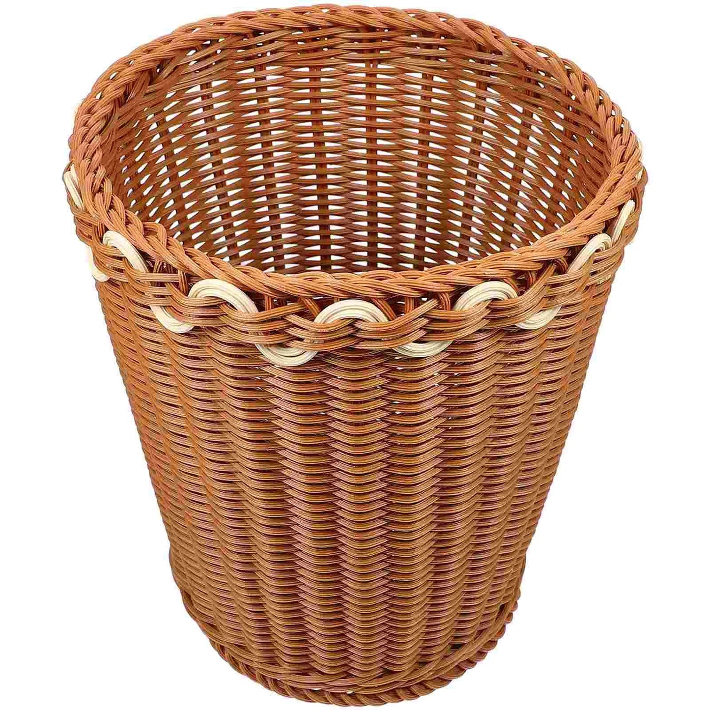Poubelle effet rotin chic et élégante