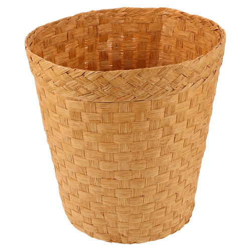 Poubelle effet rotin tissée à la main polyvalente