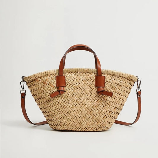 Sac rotin de style vintage