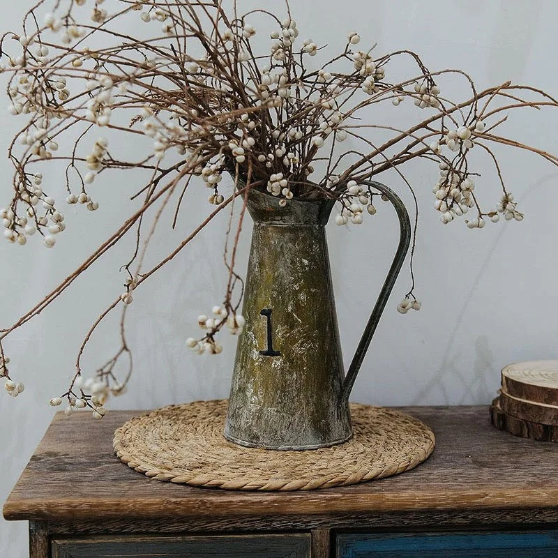 Set de table rotin rond et rustique