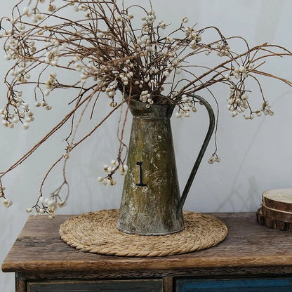 Set de table rotin rond et rustique