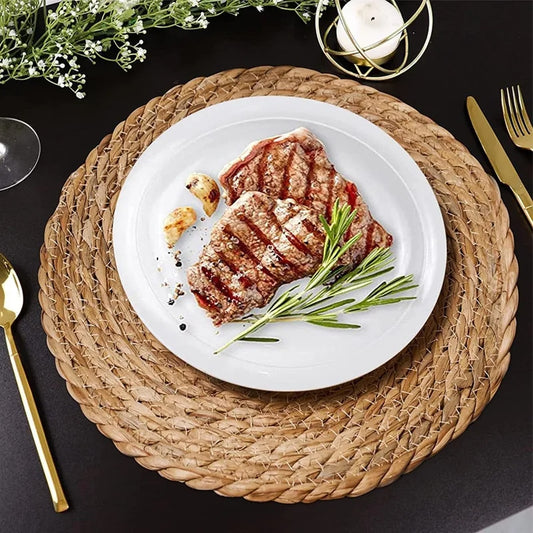 Set de table rotin rond et rustique