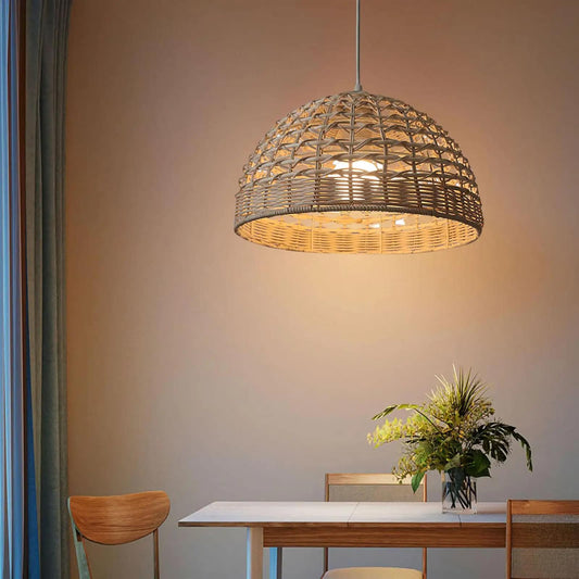 Suspension rotin chic et élégante au design naturel