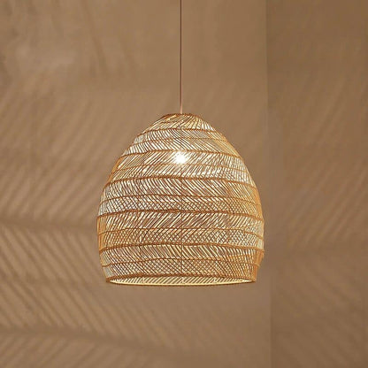 Suspension rotin décorative au style chinois