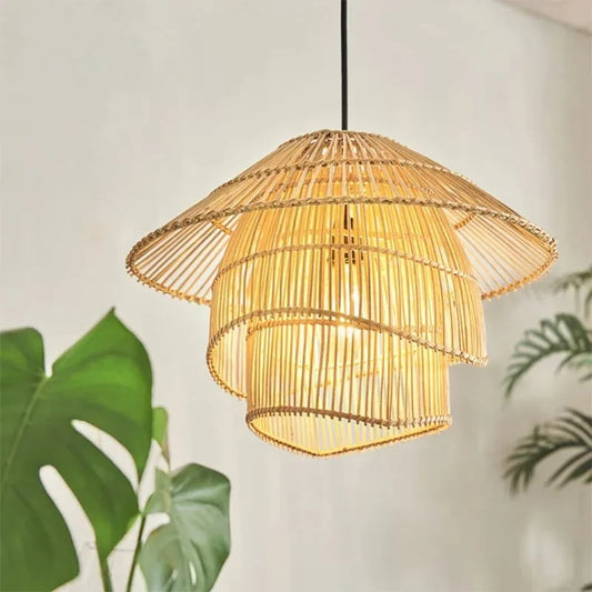 Suspension rotin élégante et durable