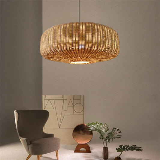 Suspension rotin polyvalente au style japonais