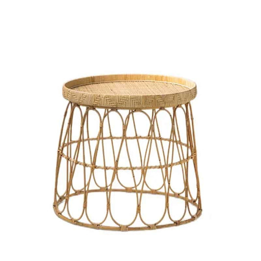 Table basse rotin artisanale et authentique
