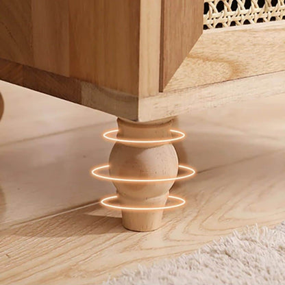 Table de chevet rotin de grande taille