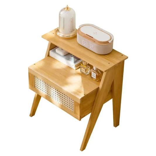 Table de chevet rotin simple et moderne