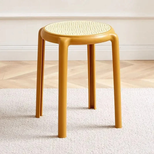 Tabouret rotin fonctionnel et décoratif
