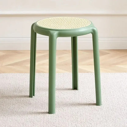 Tabouret rotin fonctionnel et décoratif
