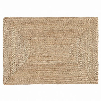 Tapis effet rotin rectangulaire au design traditionnel