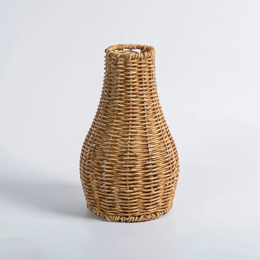 Vase effet rotin au design élégant