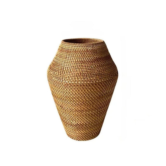 Vase rotin naturel au style moderne