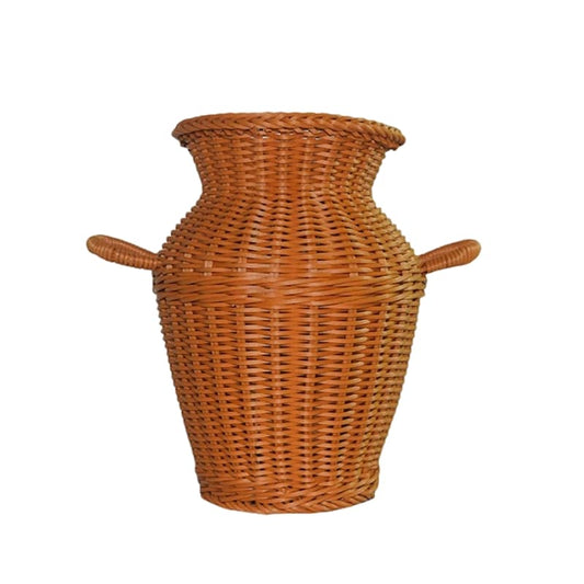 Vase rotin traditionnel et décoratif