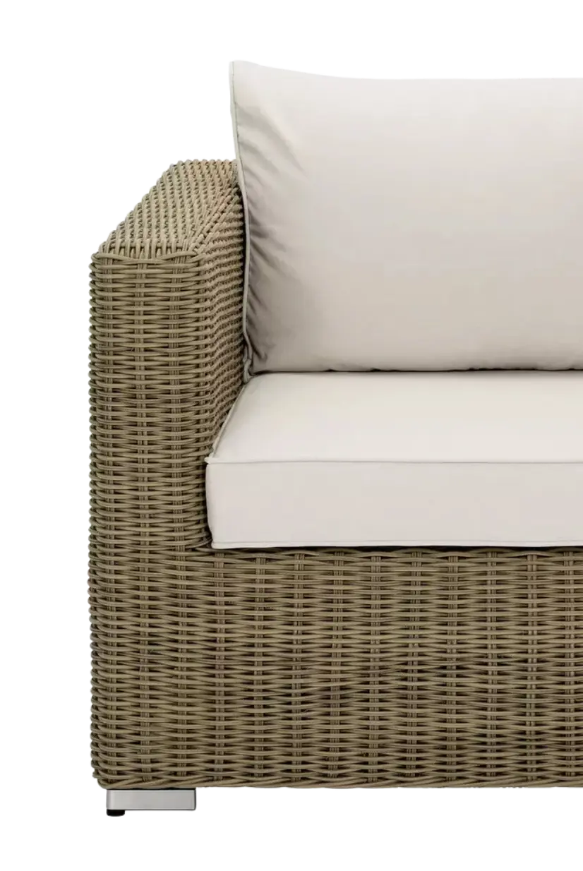 Fauteuil en Rotin avec coussin confortable et épais