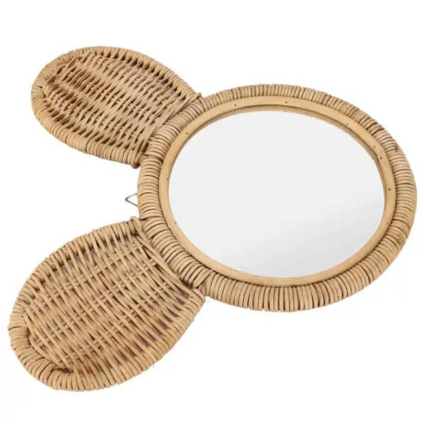 Petit miroir rotin amusant avec oreilles – Image 4